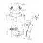 Ensemble Thermostatique Bain/Douche Huber gamme Croisette