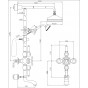 Ensemble thermostatique Bain Douche Huber gamme Victorian