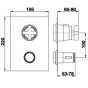 Facade mitigeur thermostatique Cisal gamme Barcelona