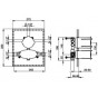 Corps encastré mitigeur thermostatique Cisal gamme Barcelona