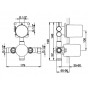 Corps encastré mitigeur thermostatique Cisal gamme Less