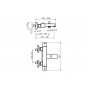 Mitigeur thermostatique bain-douche Cisal gamme Roadster