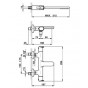 Mitigeur thermostatique bain-douche Cisal gamme Lineaviva