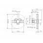 Mitigeur Thermostatique Encastré 1/2” Huber gamme Kiruna