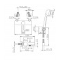 Ensemble Mitigeur Bain/Douche Mural Huber gamme Kiruna