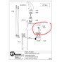 Pièce détachée pour mitigeur Lavabo Huber gamme Icon
